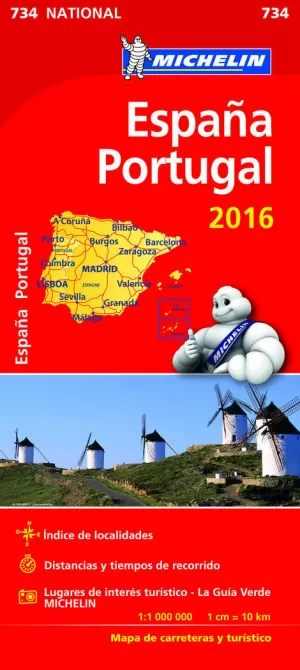MAPA NATIONAL ESPAÑA - PORTUGAL